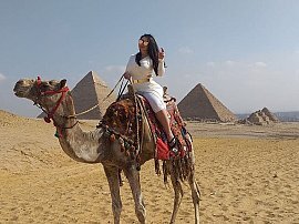 Camel ride by the Giza Pyramids