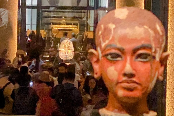  Grand Egyptian Museum and Giza Pyramids, at west Giza