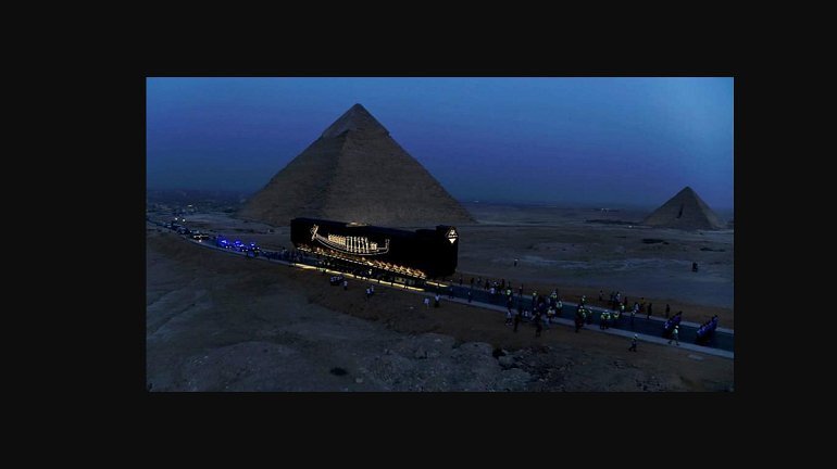 King Khufu’s Boat Transferred to the Grand Egyptian Museum